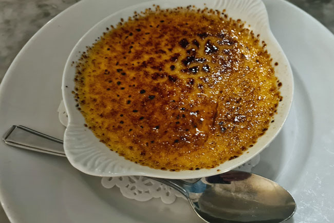 Creme Brulee at Bistro du Vin, Brighton