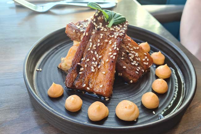 Pork Belly at Cyan at The Grand, Brighton