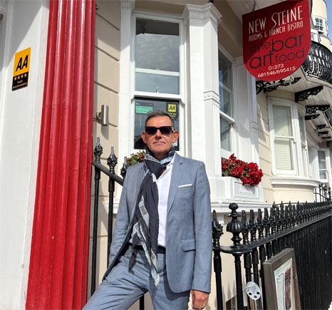 Hervé, owner of the New Steine Hotel, Brighton