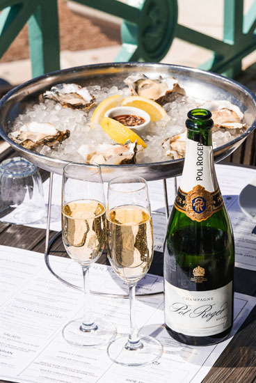 Champagne & Oysters at Riddle & Finns on the Beach