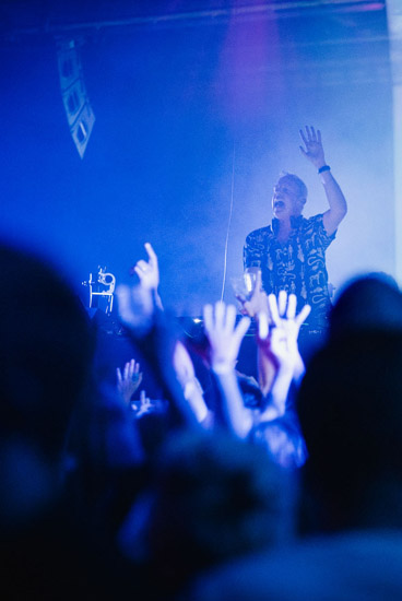 Fatboy Slim performing at The Old Market, Hove