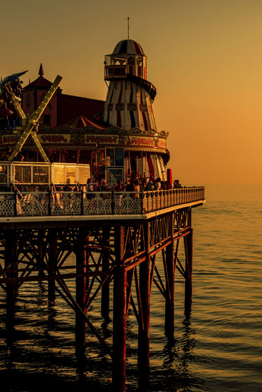 Brighton Palace Pier at sunset