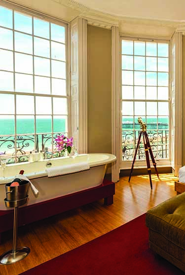 A bedroom at Drakes Hotel, Brighton