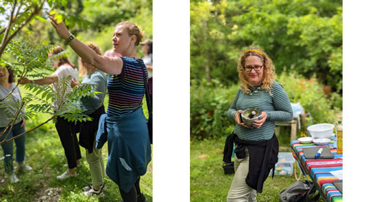 Foraging in Stanmer Park, Brighton