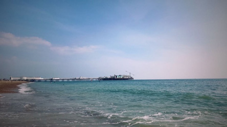 Brighton Palace Pier from the beach