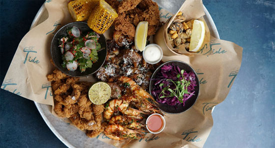 Seafood platter from Tide, Brighton