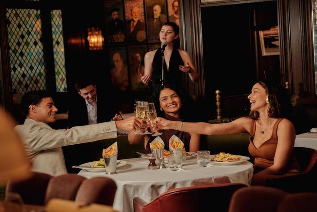 Diners enjoying summer sessions at The Ivy